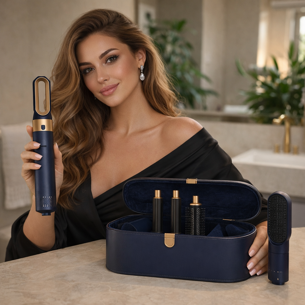 Brosse Soufflante Multifonction 5-en-1 – Séchage & Coiffage Professionnel