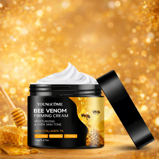 Crème Visage & Cou au Venin d’Abeille – Triple Action Anti-Âge, Raffermissante & Hydratante 24h (70g)